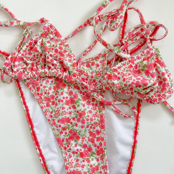 Heavy Manners Floral Pink Bikini - Picture 3 of 4